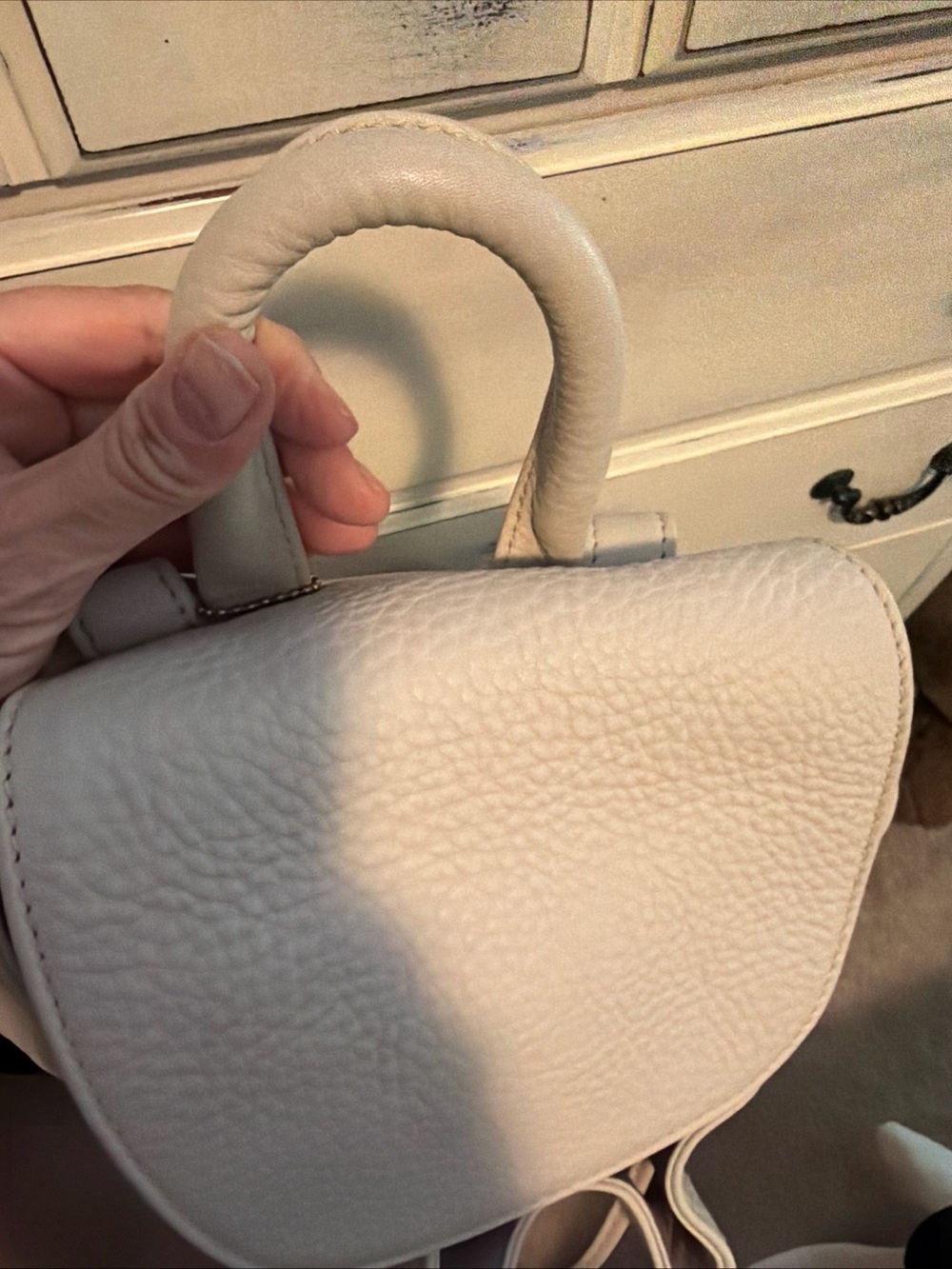 Vintage Coach Sonoma Drawstring Backpack N5E-4911 4911 EUC Pebbled Leather Italy - Picture 7 of 10